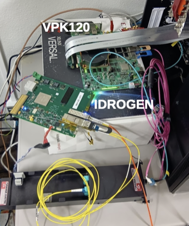 BOR testbench with VPK120 and IDROGEN hardware