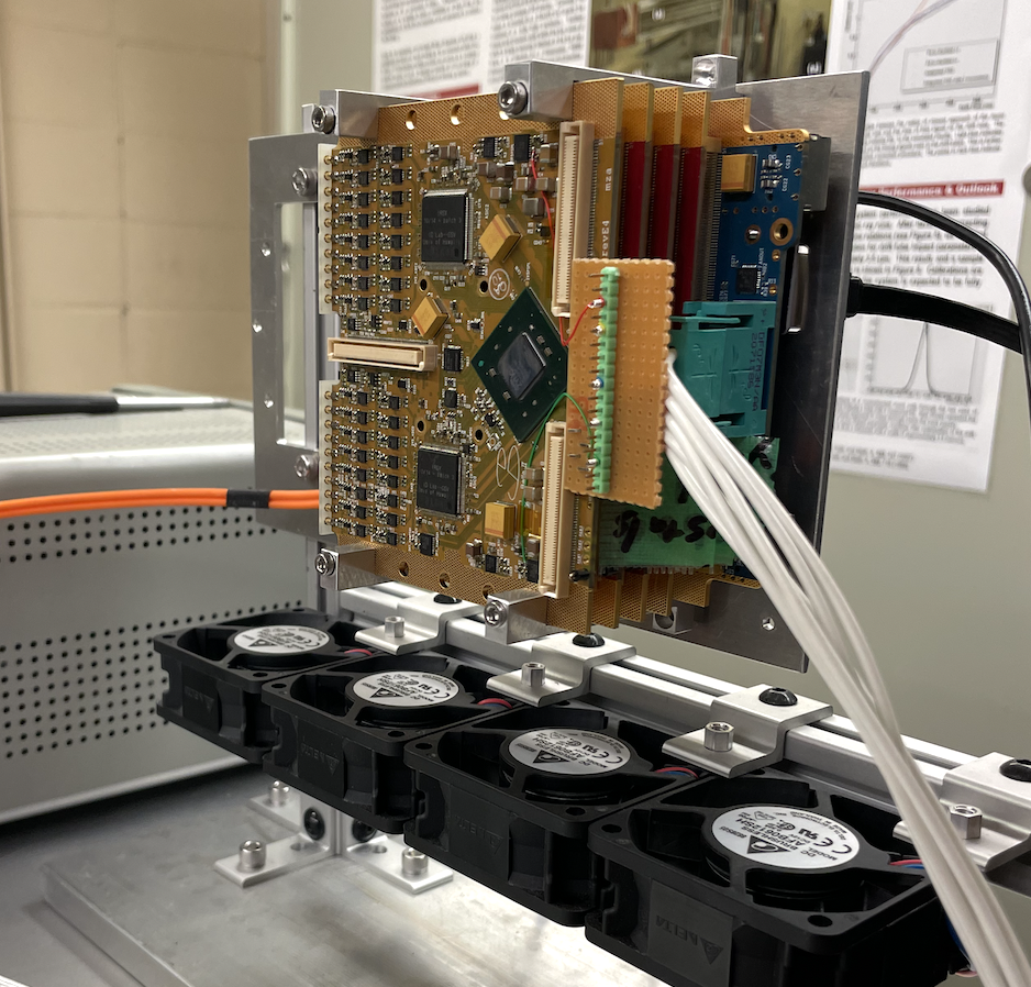 TOP detector electronics board stack